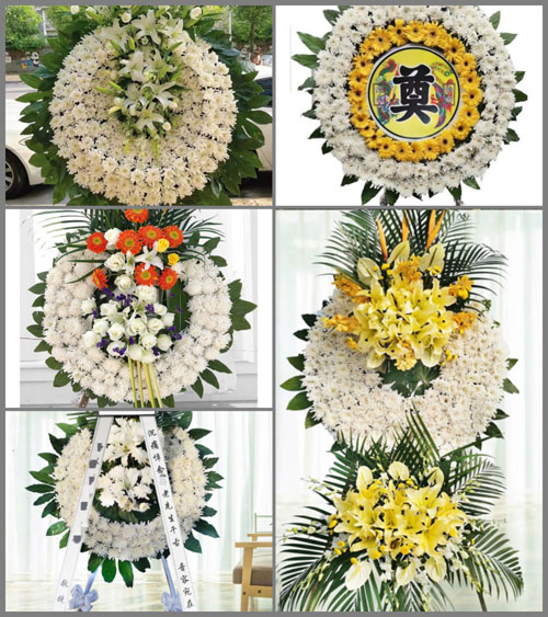 湖北武汉市新洲区旧街街道王寨村花圈速递